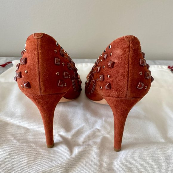 JCrew Collection Suede Studded Pumps - Picture 4 of 8